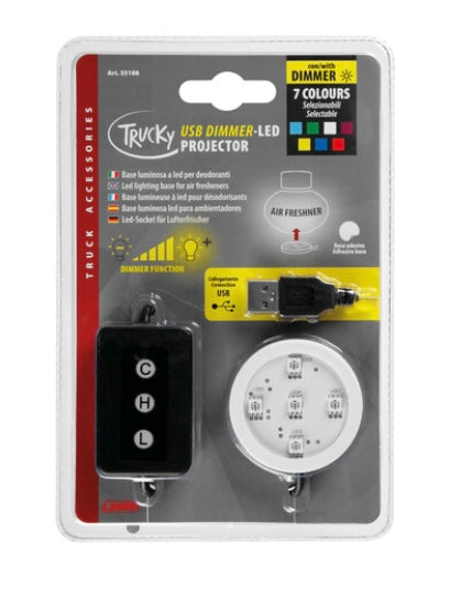 Trucky Led, lighting base, USB - 7 colours with dimmer