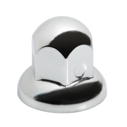 Dome, stainless steel nut covers, round head, 40 pcs set - 32 mm - Chrome